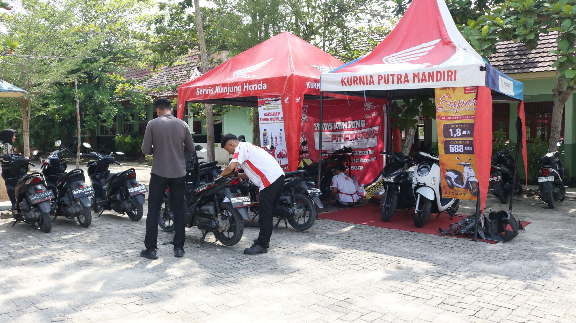 Service Kunjung Honda Hadir di SMKN 6 Pekanbaru, Murah dan Lengkap!