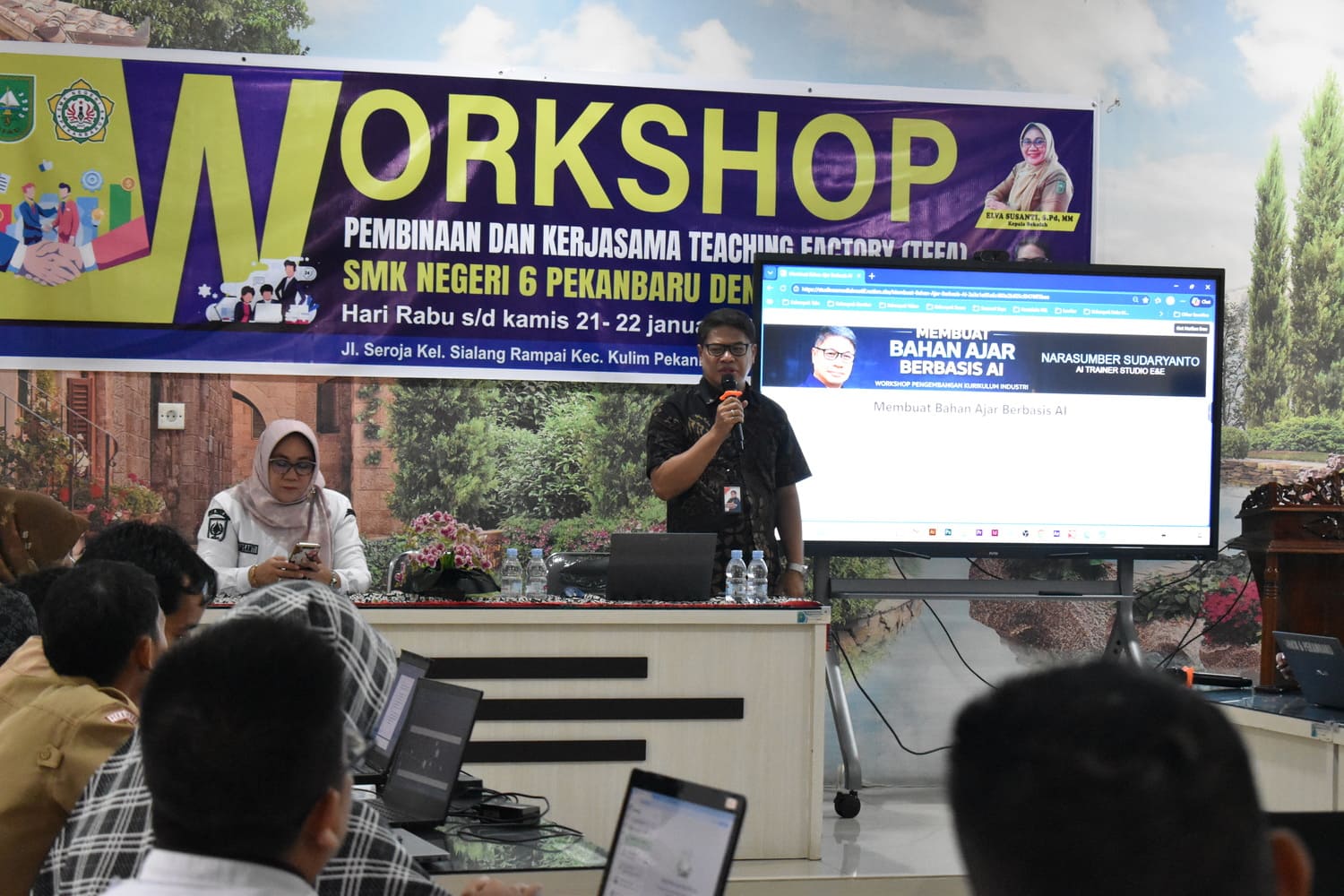 Workshop Pembinaan dan Kerja Sama Teaching Factory (TEFA) Bersama Bapak Sudaryanto
