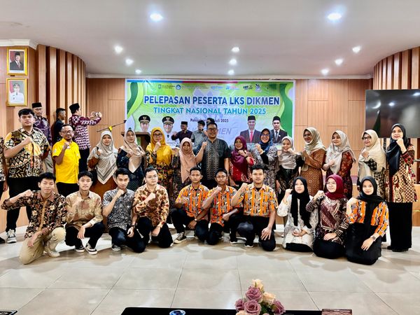 Pelepasan Peserta LKS Tingkat Nasional oleh Dinas Pendidikan Provinsi Riau